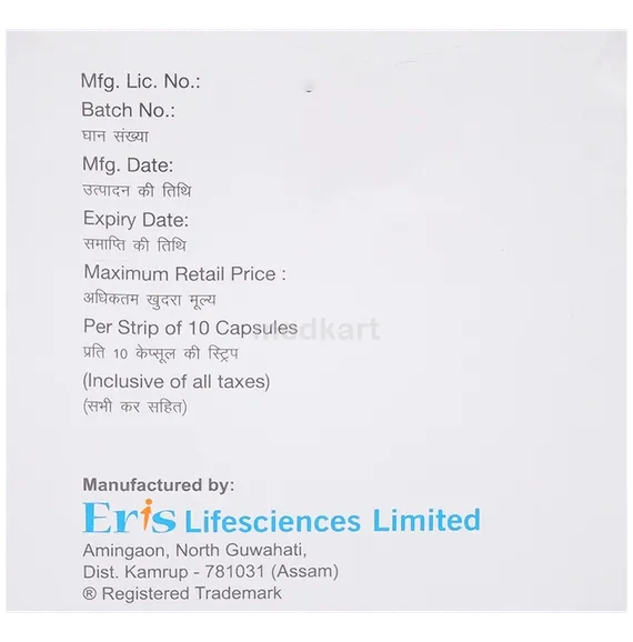 crevast cv 20mg capsule 10's